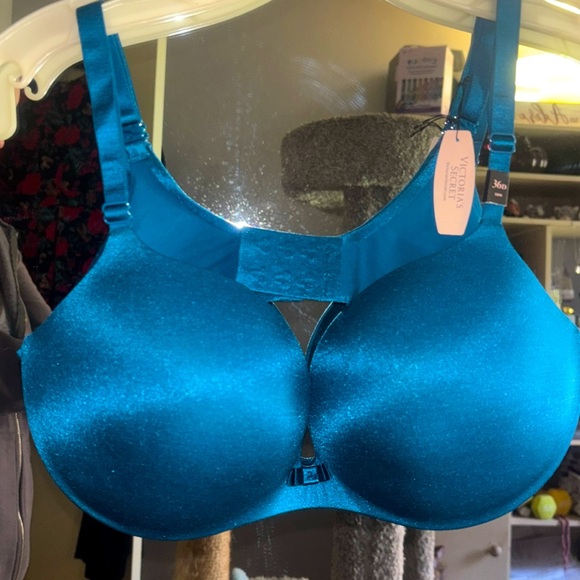 Incredible By Victoria’s Secret Lined Demi Teal Bra- 36D - Picture 6 of 6